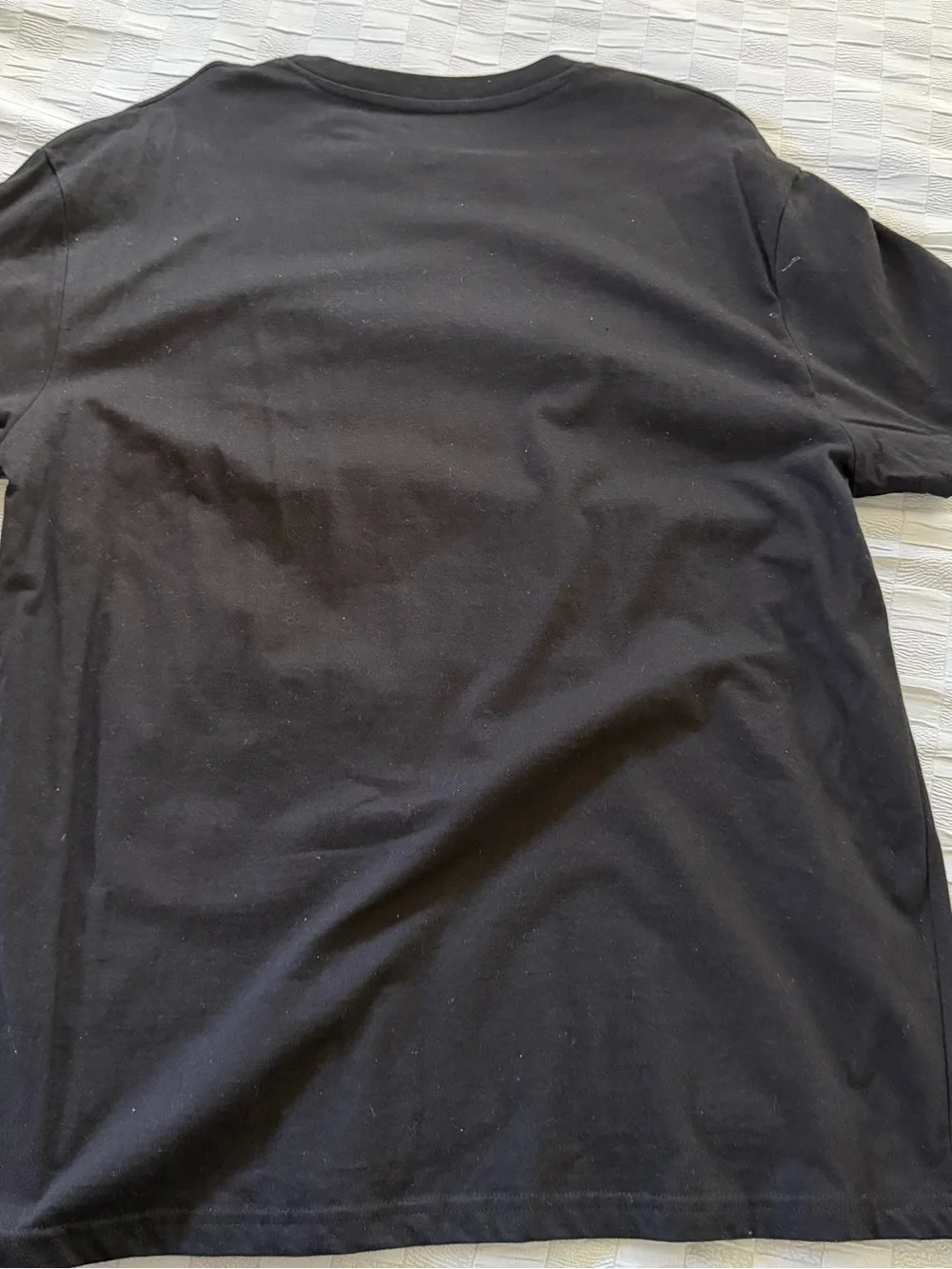 True Religion Black Short Sleeve Tee with Gold Horseshoe Logo